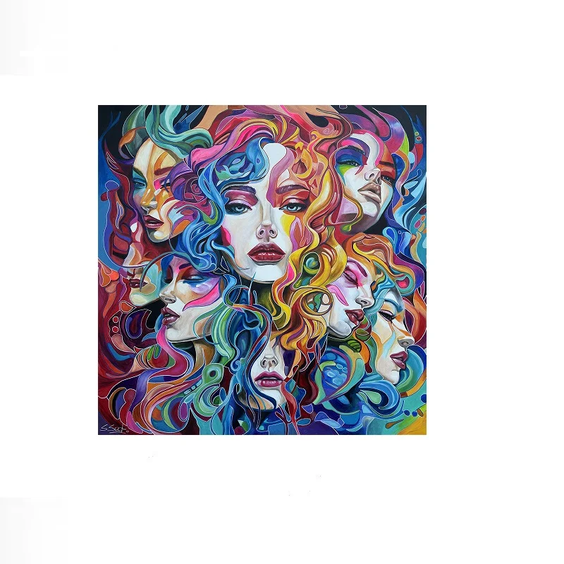 Sabrina Seck Hydra IV, Print Art Canvas Poster, Living Room, Home Wall Decor Picture
