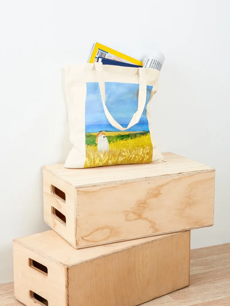 هناك شبح في حقل القمح حمل حقيبة اليد حمل حقيبة حمل حقائب نسائية التسوق المحمولة