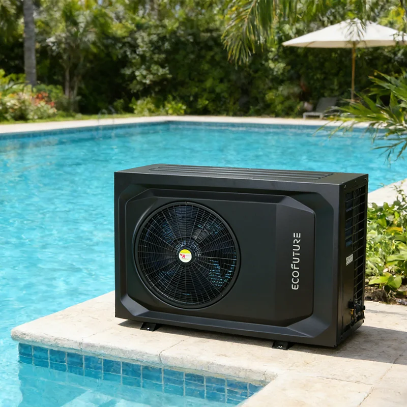 Electric WiFi R32 DC Inverter 8kw Pool Heater Eco Friendly Heat Pump Geyser Price for Swimming Pool Heating India