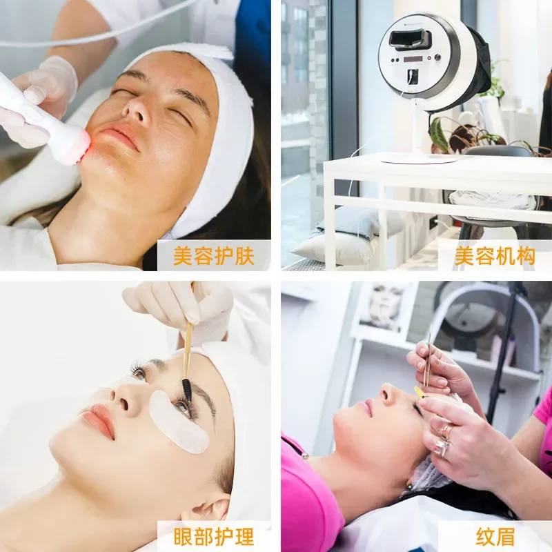 for 28 inch half moon beauty floor lamp for manicure eyelash tattoo embroidery training light with robotic arm foldable