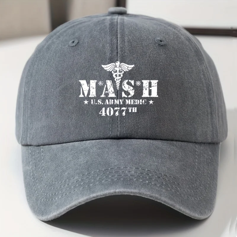

Бейсболка с модным принтом MASH 4077, винтажная кепка в стиле Dad Hat, повседневная уличная кепка от солнца