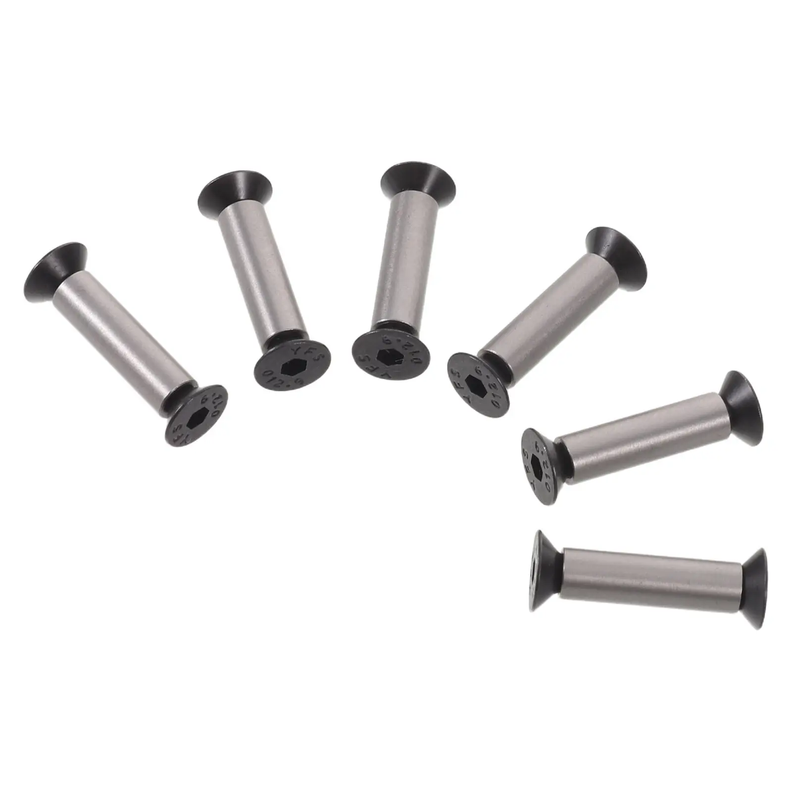 6Pcs Knife Handle Rivets M4 Hex Flat Head Stainless Steel Screw Fasteners for Knife Making Repair Cutter Handle Bolt Rivet Nuts