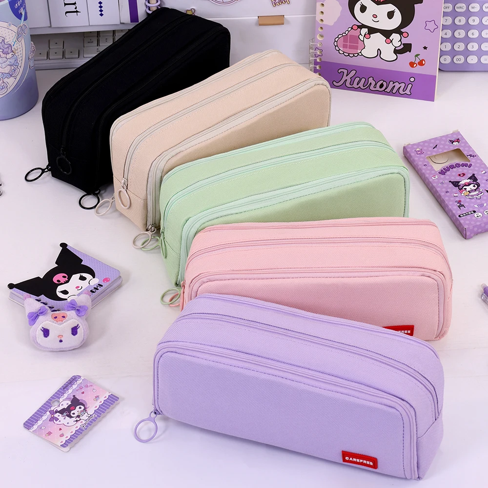 جديد منظم قرطاسية أقلام الحقيبة متعدد الطبقات سعة كبيرة مستحضرات التجميل حقيبة سفر مقلمة لمكتب المدرسة