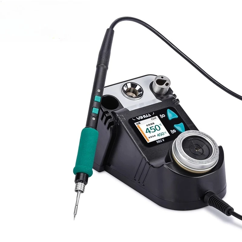 Интеллектуальный портативный сварочный стол. Компактный высокоточный сварочный паяльник. Электрический паяльник T12. Быстрый нагрев. Интеллектуальный портативный сварочный стол. Компактный высокоточный сварочный паяльник. Электрический паяльник T12. Быстрый нагрев.