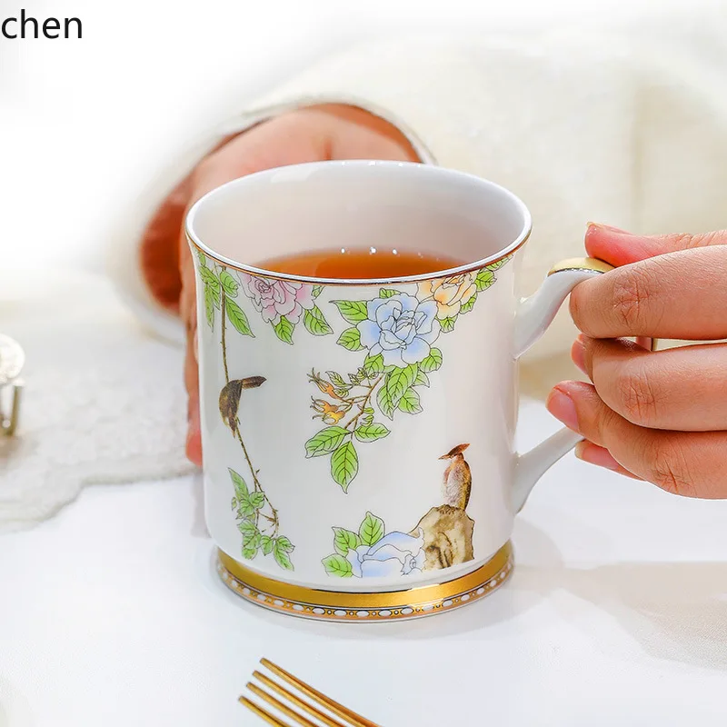 ZML ceramic mug, office drinking cup, coffee cup, company gift, one-piece drop shipping