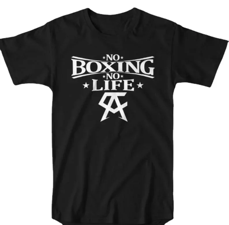 Cotton O-Neck Short Sleeve Men's T Shirt  Canelo No Boxing No Life Kickboxing Inspired Muay Thai Boxing T-Shirt  streetwear