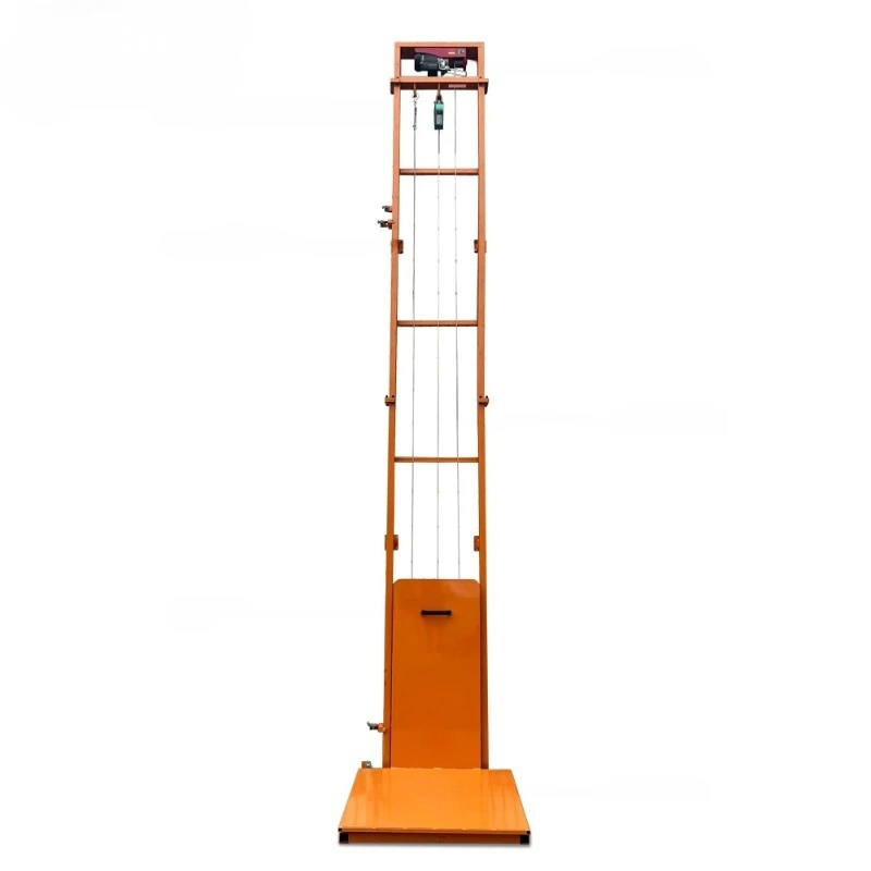 Small electric hydraulic lift household anti-fall factory warehouse loading and unloading lift