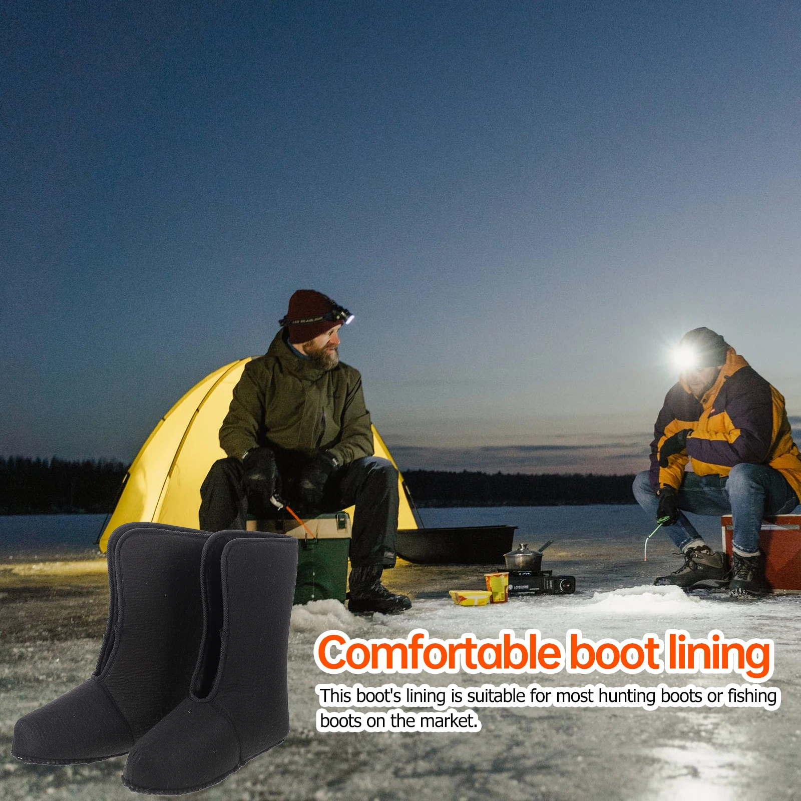 

1 Pair Comfortable Shoes Lightweight Hunting Fishing Hiking Boot Lining Inner Cover Boot Lining For Winter