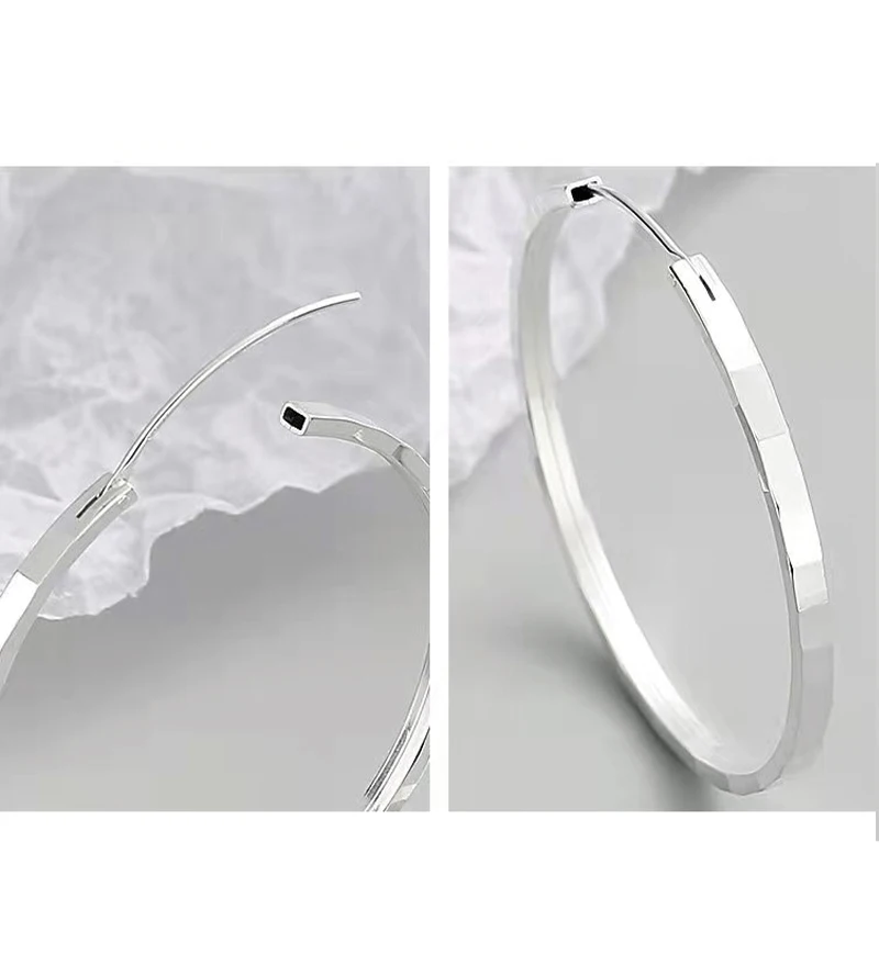 Somilia Neue Mode 925 Sterling Silber Große Creolen Für Frauen Neue Mode 18 K Gold Überzogene pid • Mustafa Kollektion Schmuck – Detail 17