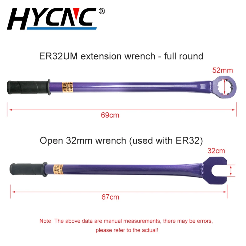 ER32 Chuck ประแจ ER Nut Chuck Chuck เครื่องกัดเครื่องมือ Handle Extension ประแจใช้สําหรับหินแกน Nut Disassembly เครื่องมือ
