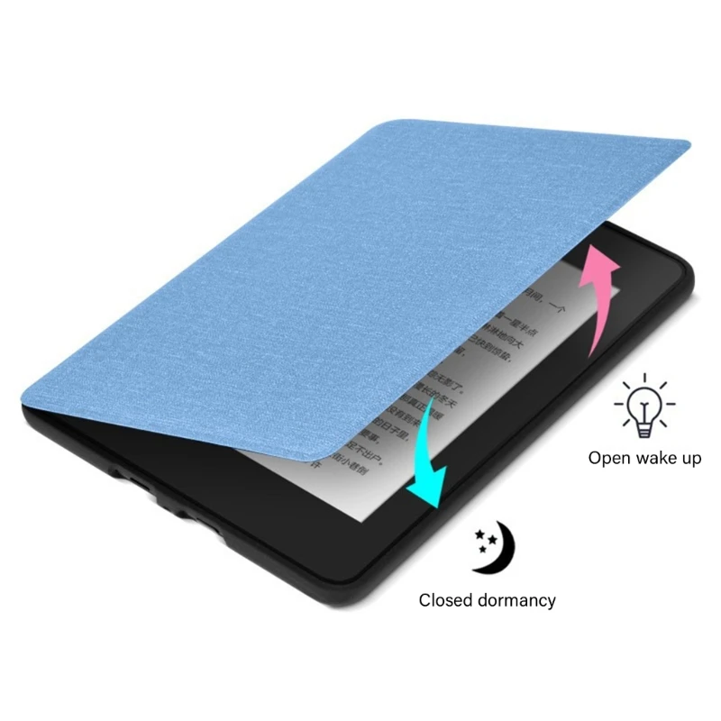 TPU Case Soft Fabric Texture Auto Sleep For Paper white 12th Gen 2024 7Inch With Precise Cutout For Easy Access