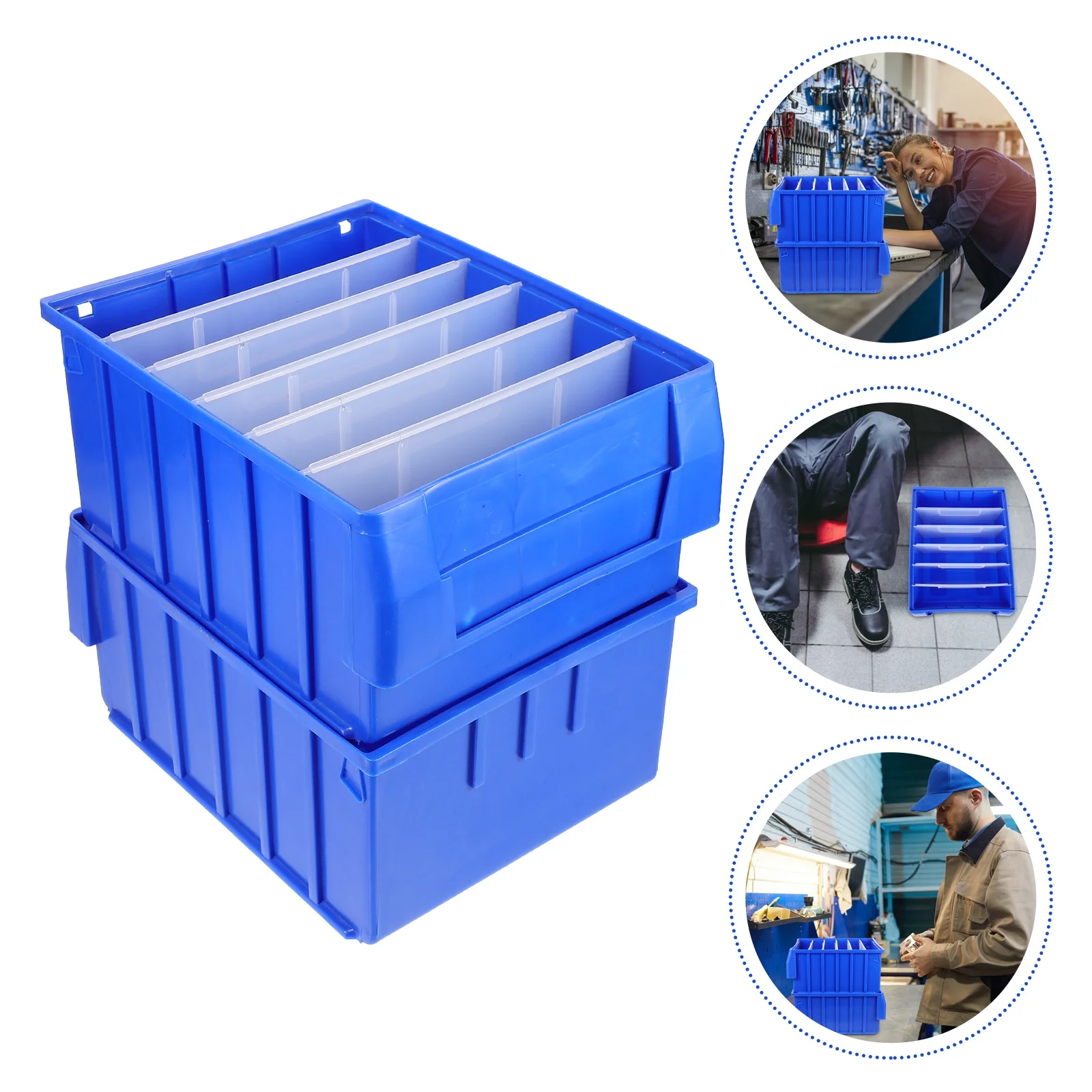 

1Set Screw Box Multipurpose Storage Container Partitioned Design Sundries Organizer Safe Durable Small Items Case