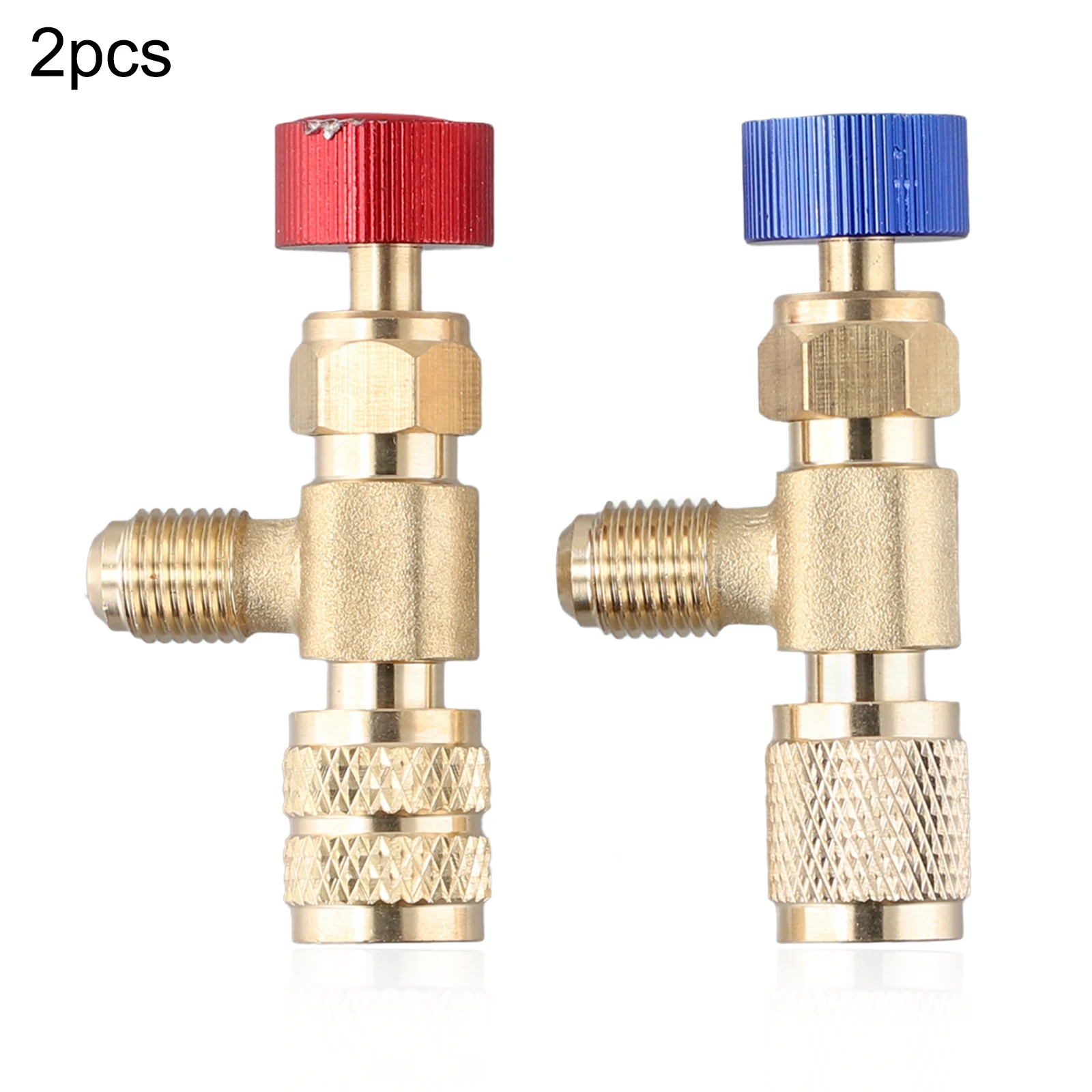 2PCS R410 R22 Air Conditioning Refrigerant Liquid Safety Valve Manual Valve Adapter For Air Conditioning Repair And Fluoride