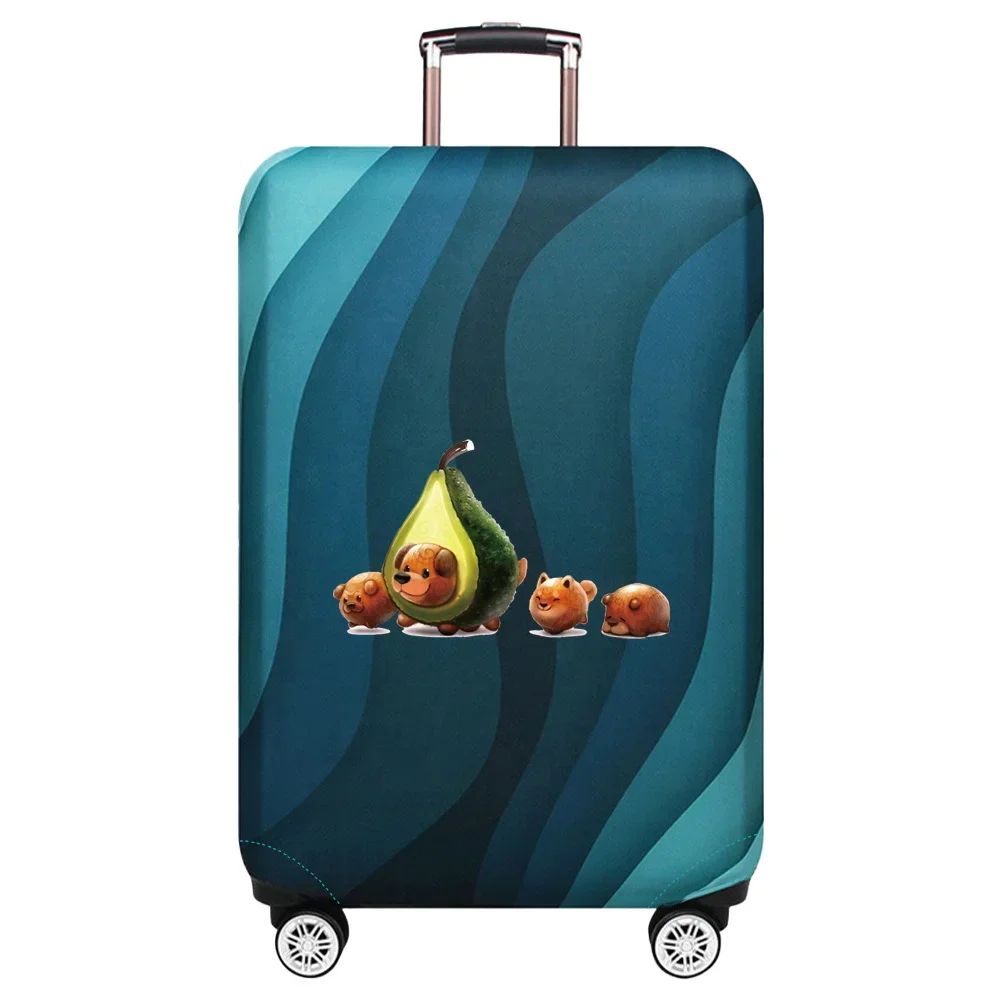 Portable Stretch Fabric Luggage Protective Cover Simplicity Dust Cover Anti-Scratch Protective Avocado Series Travel Accessories