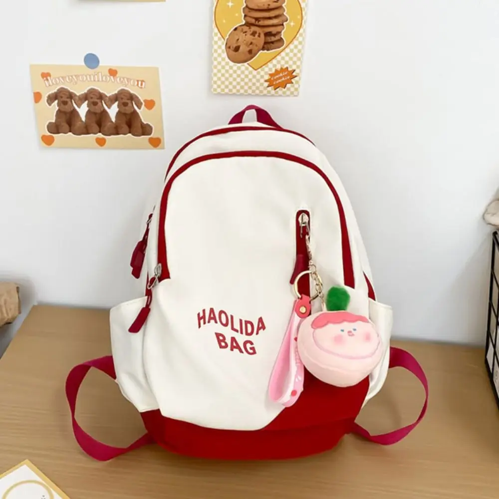 Lazer Ins Mochila para Estudantes, Saco De Escola De Moda Simples, Saco De Ombro De Grande Capacidade, Livro De Texto