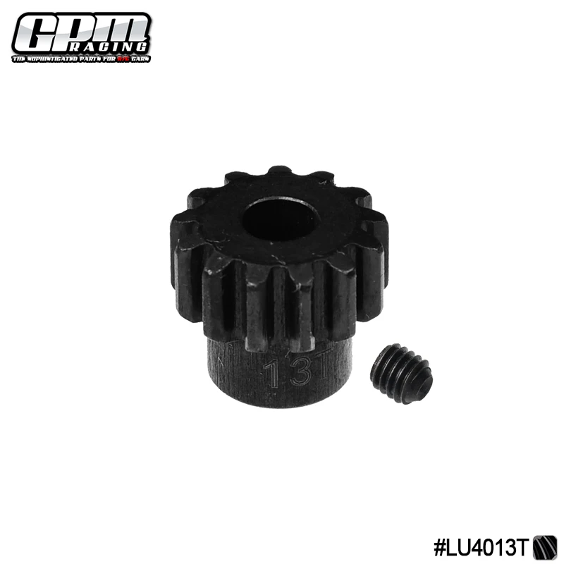 

GPM Harden Steel 45# 13T Pinion Gear For LOSI 1/10 Lasernut Tenacity Ultra 4