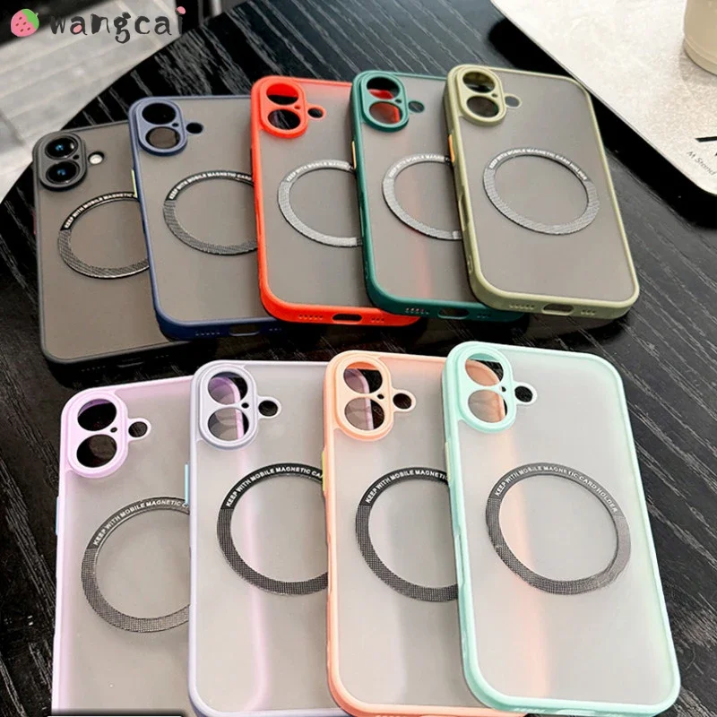 Magnetic Matte Phone Case For Vivo X90 X80 X70 X60 X50 T1 Pro T2X T1X Y75 Y73 Y72 Y52S Y18 4G 5G Clear Skin Feel Lens Protection