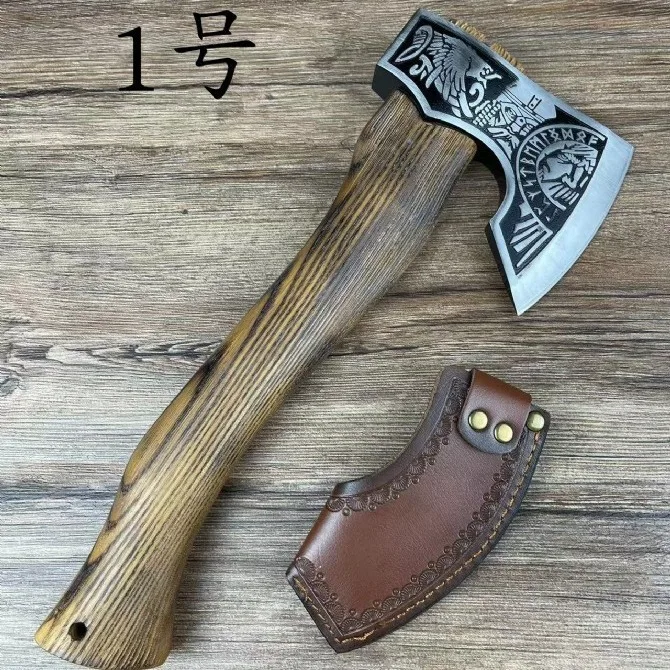 

High-quality CNC Finely Carved Totem Multi-functional Tactical Axe Outdoor High Hardness Vehicle-mounted Camping Woodworking Axe