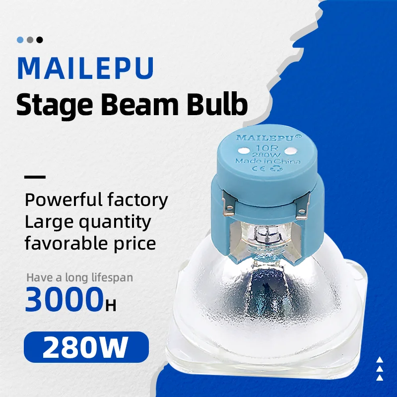 

Mailepu original 10R Mobile Beam Light bulb, 280W Stage Spotlight moveing light 280W ballast