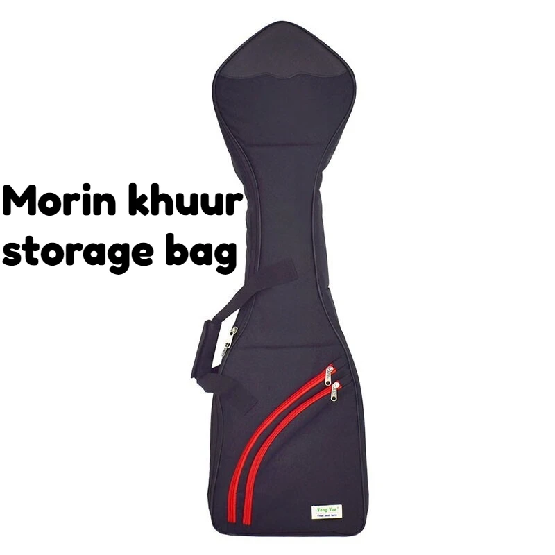 Linen Cloth Morin Khuur Bag Portable Shoulders Thickened Waterproof Wearproof Morin Khuur Backpack Musical Instrument Accessory