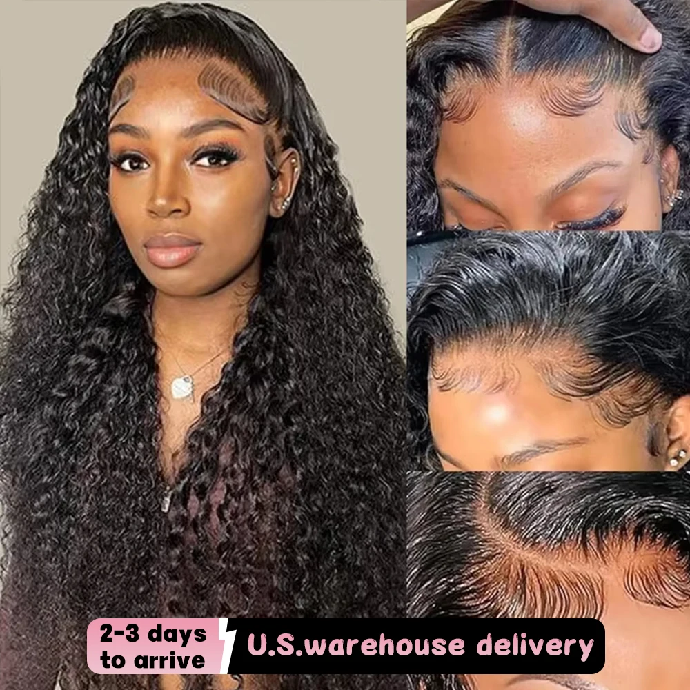

13x4 13x6 HD Lace Front Wigs Human Hair 30 40 Inch Curly Wave Brazilian Hair 250 Density Deep Wave Lace Front Human Hair Wigs