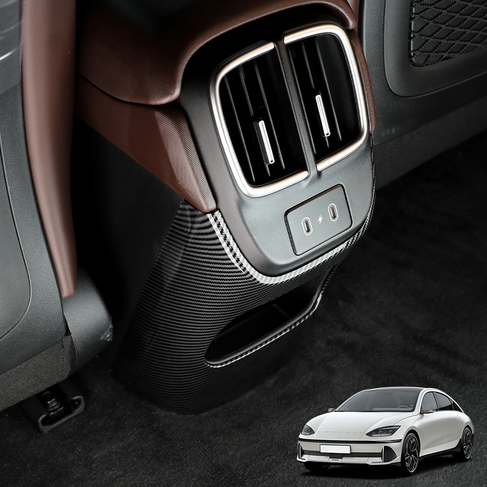 

Накладка на дефлектор заднего ряда из карбона для Hyundai IONIQ 6 2023-2025 (левый/правый руль)