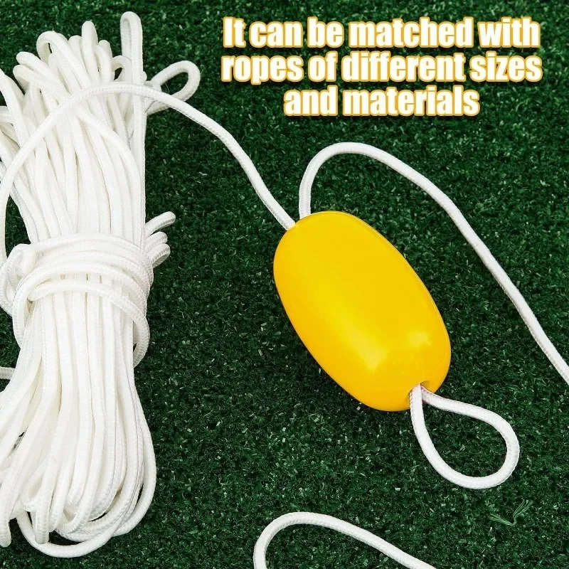 5.1' X 2.95' 1pc Yellow Deep Water Fishing Marker Buoy for Boats, Crabbing, Dock, Pool, Kayak, Swimming - view 6