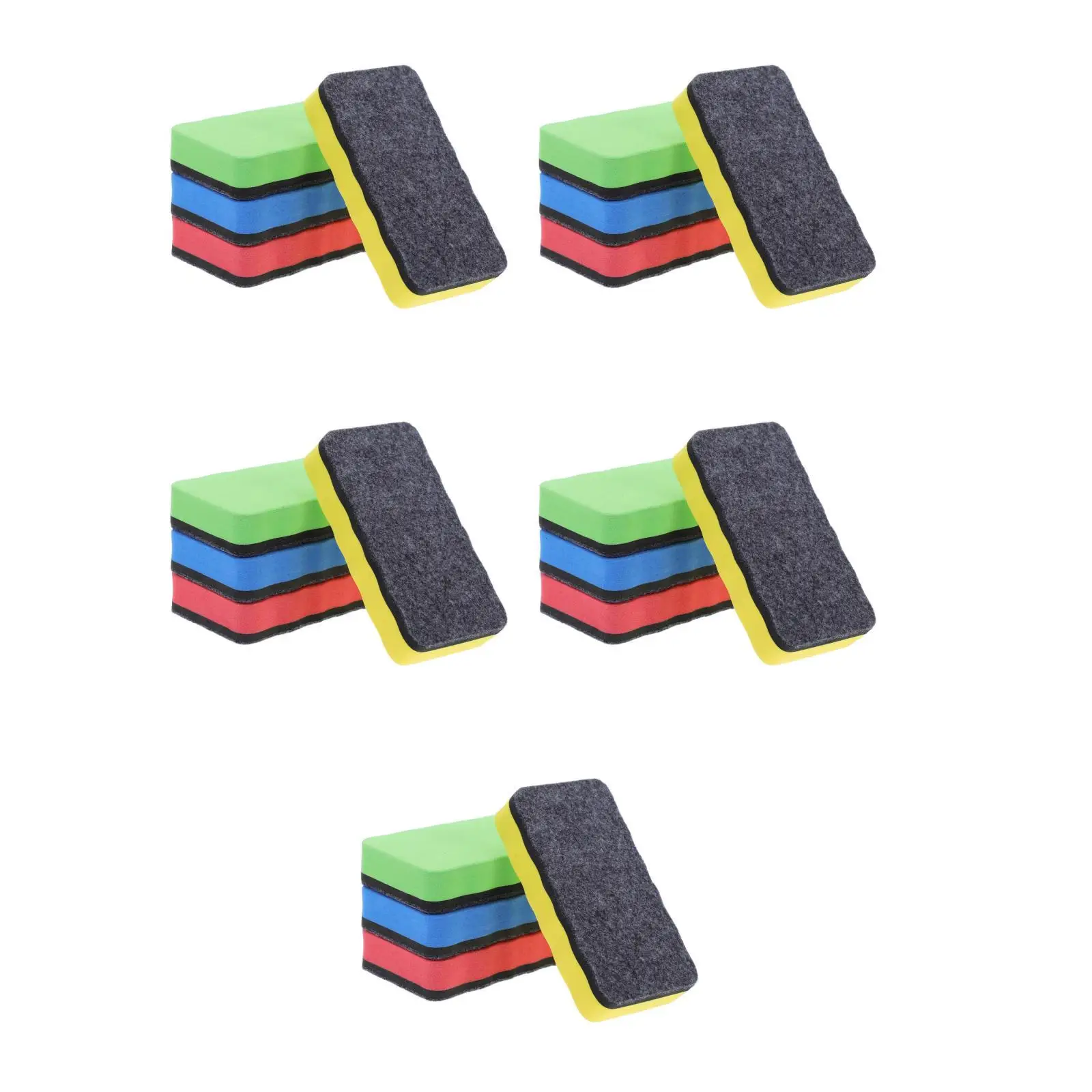 5 قطع من 5 قطع من أدوات ممحاة الفصل الدراسي، قماش تنظيف للسبورة البيضاء، مستلزمات الممحاة السائبة، منظف جاف #1