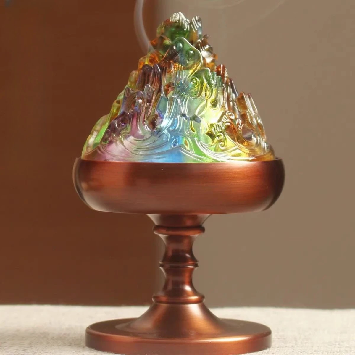 Aromatic Incense Burner Diffuser Buddha Zen Electric Incense Burner Interior Props Portable Soporte Incienso Home Fragrance