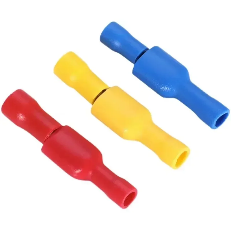 10/20PCS FDD/MDD 6.3mm Terminal Red Blue Yellow Female Male Spade Insulation Electric Crimp Terminal Connector Wiring