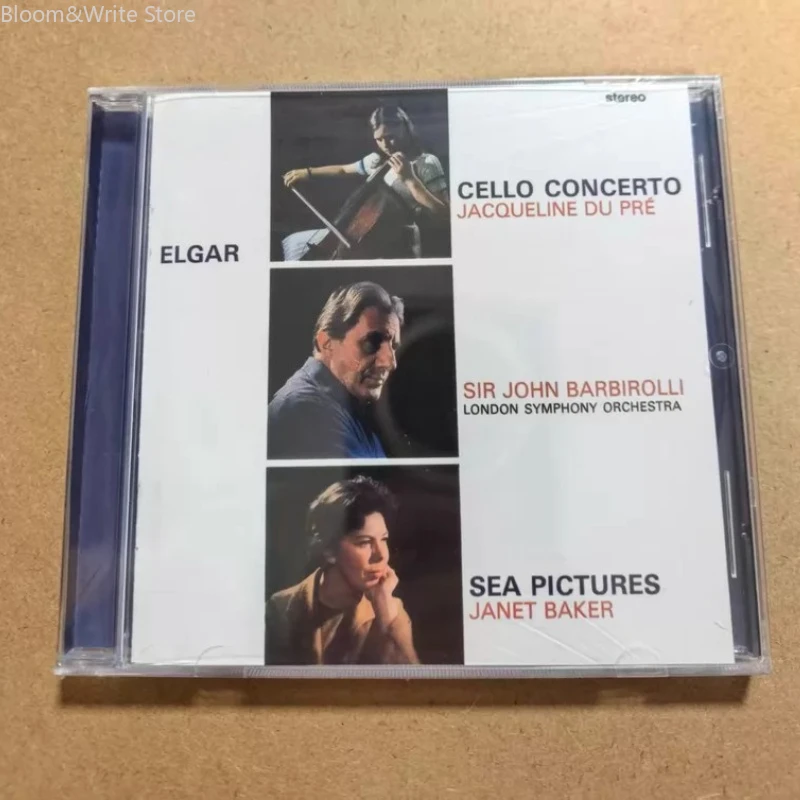 CD Clásico de Música de Jacqueline Du Pre y Sir John Barbirolli, Concierto para Violonchelo, Álbum Sea Pictures, Disco de Música, Walkman, Bandas Sonoras, Caja