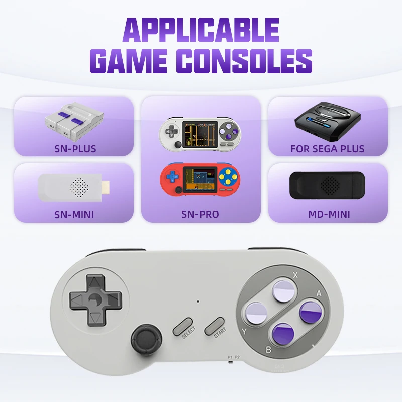 لوحة ألعاب لاسلكية مع جهاز تحكم للألعاب الروك ، عصا تحكم مزدوجة ، SNPRO ، SF2000 ، SF900 ، SN-PLUS ، SG800 ، Y2 ، SG ، SG16 ، MD-MINI