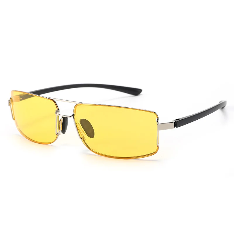2025 النظارات الشمسية المستقطبة الكلاسيكية الرجال مستطيل التفاف للجنسين الصيد القيادة TAC نظارات شمسية الألومنيوم Mgnesium للرؤية الليلية