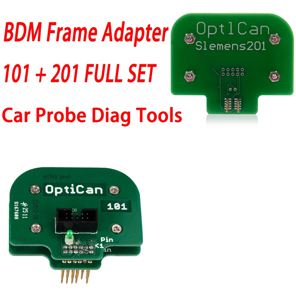 Optican BDM Frame Adapter 101 202 for Sie-mens Probe OBD Works with BDM100 EDC16 Pin OBD Car Diagnostic Test Tool Full Set