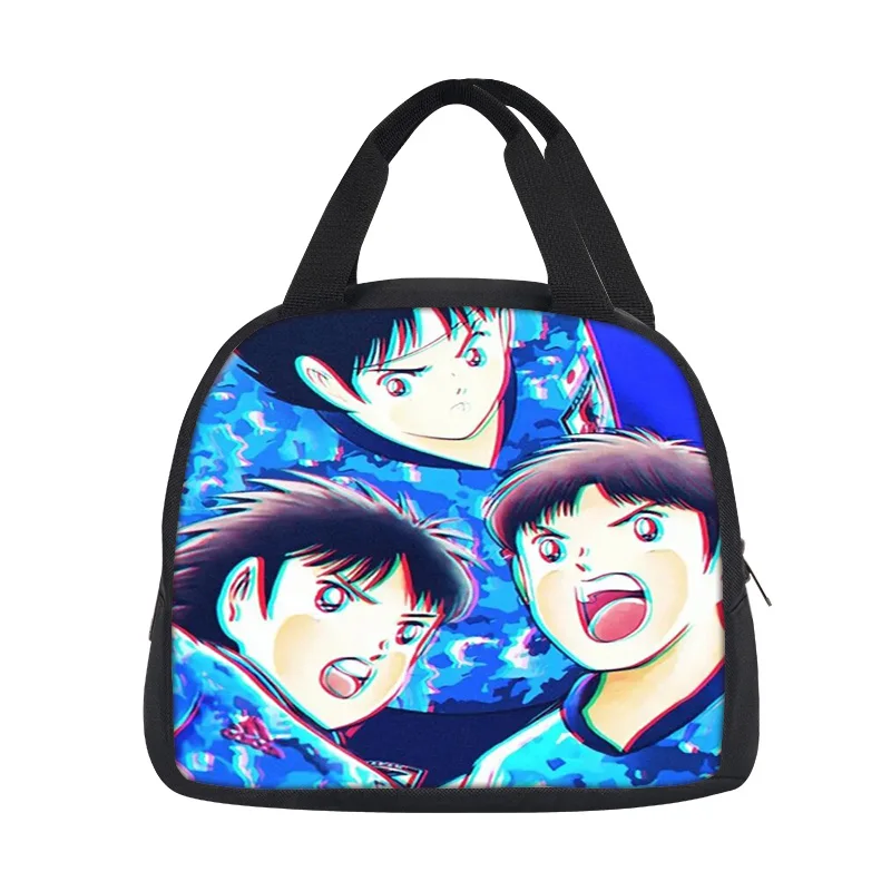 Captain Tsubasa lunch bag versatile cartoon large capacity new item, best gift for boys and girls on school birthdays