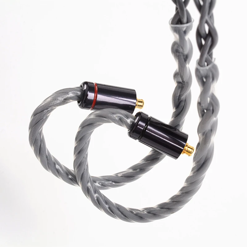 NiceHCK GreyCloud 6N الفضة المغلفة الأكسجين قطع النحاس HIFI سماعة ترقية كابل 3.5/2.5/4.4 MMCX/2Pin ل Rinko EA2000