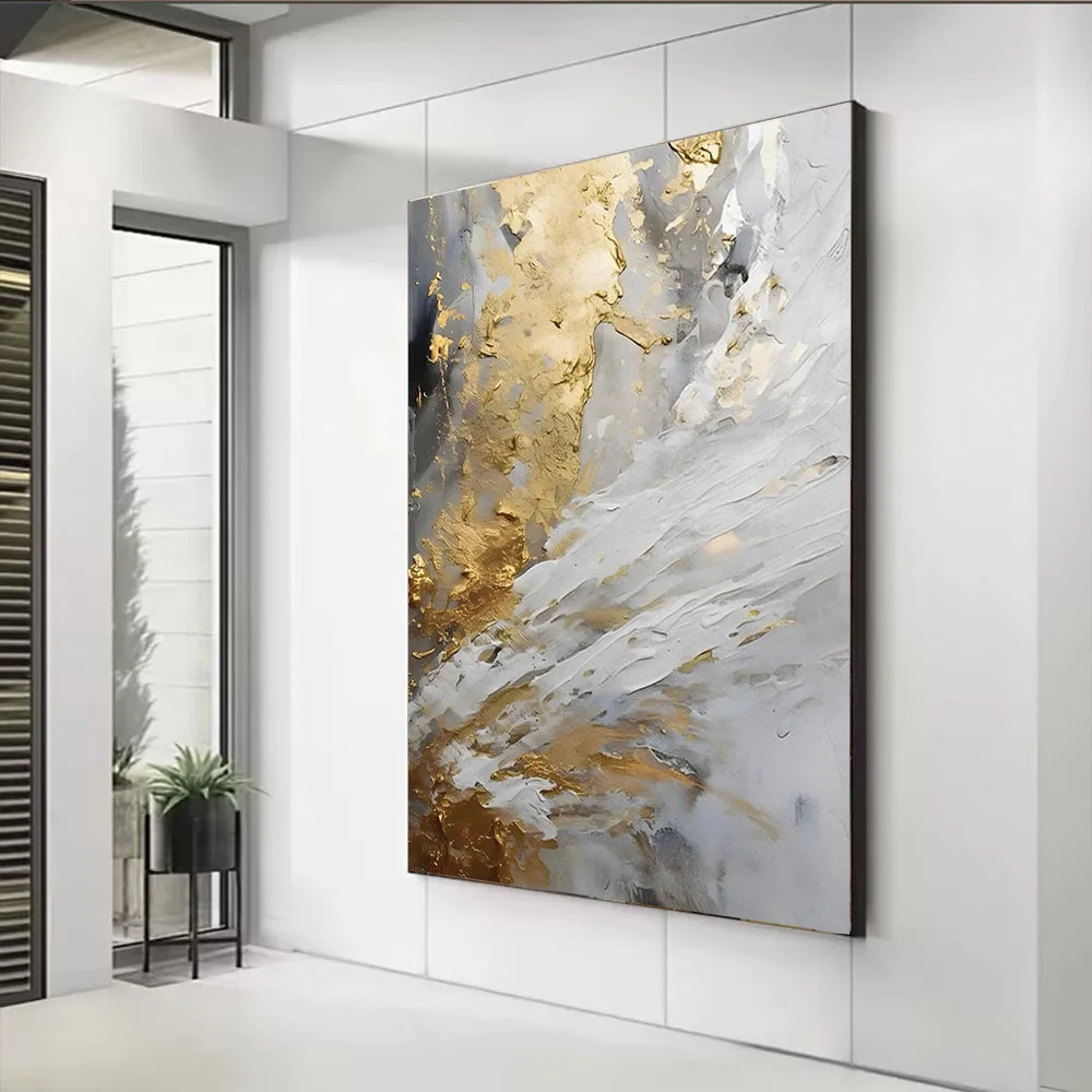 

Nordic Simple Creative 100% Hand Painted Oil Painting Bright Colors Graffiti Abstract Picture Moderne Indoor Wall Art Home Decor