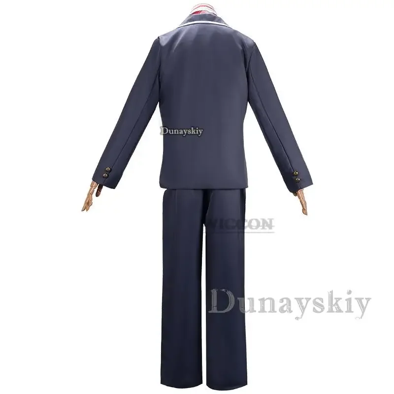 Youmber vtuber nijisanji kenmocha wherein cosplay costume wig anime man woman School uniform Halloween Carnival party suit JK DK