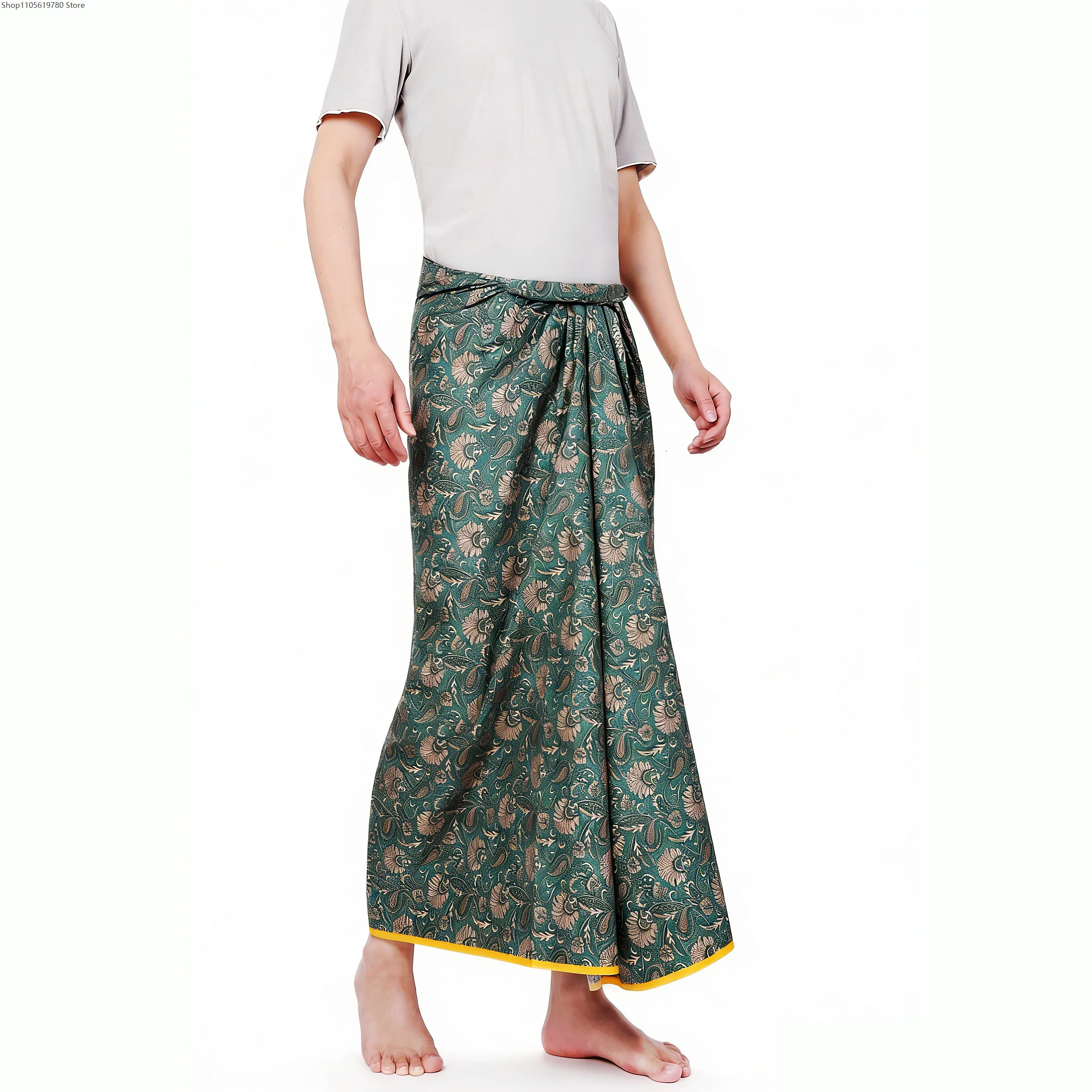 Ethnic Batik Sarong Wrap Skirt - Sarong Men Wrap recension och pris
