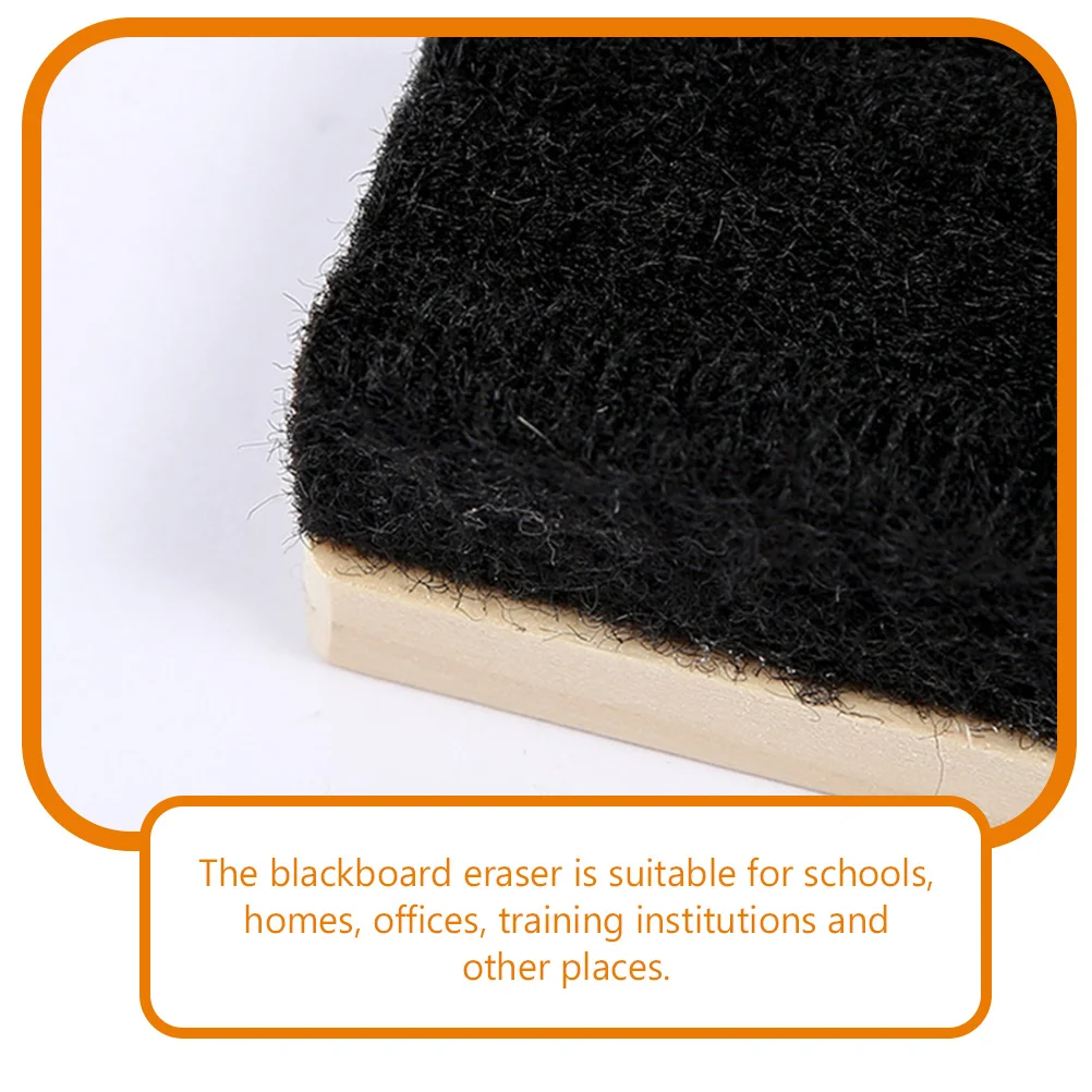 

3pcs Blackboard Eraser Wooden Dry Eraser for Chalkboard Classroom Office Home Felt Material Long Lasting Clean Easily