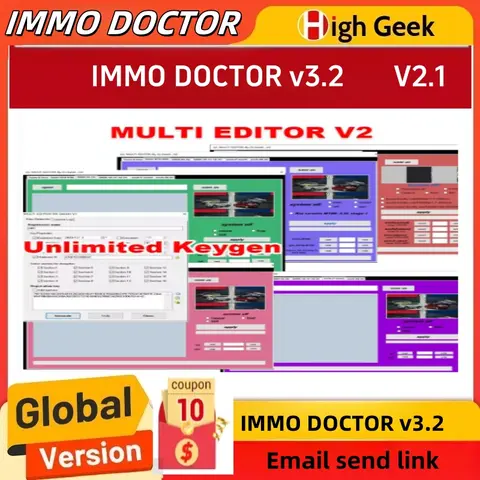 IMMO OFF software pack/IMMO Universal Decoding 3.2/ImmoKiller/immoff 17/IMMO doctor V2.1/IMMO service tool Pin Code Calculator/