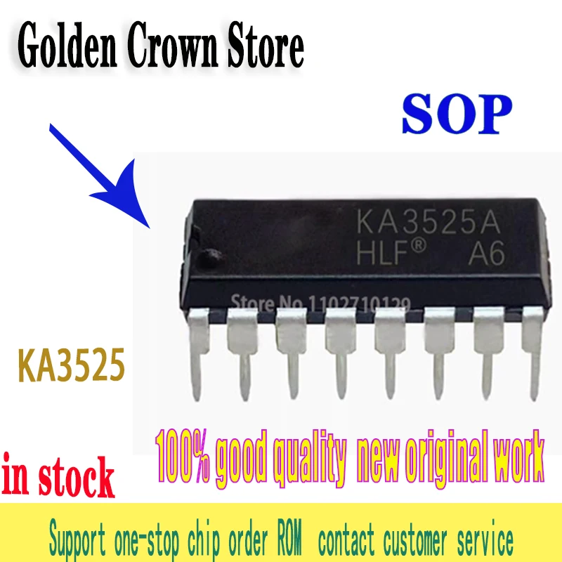 10 pçs/lote novo original KA3525A DIP16 KA3525 DIP 3525A DIP-16 SG3525AN SG3525 SG3525A SOP-16 SOP Em Estoque