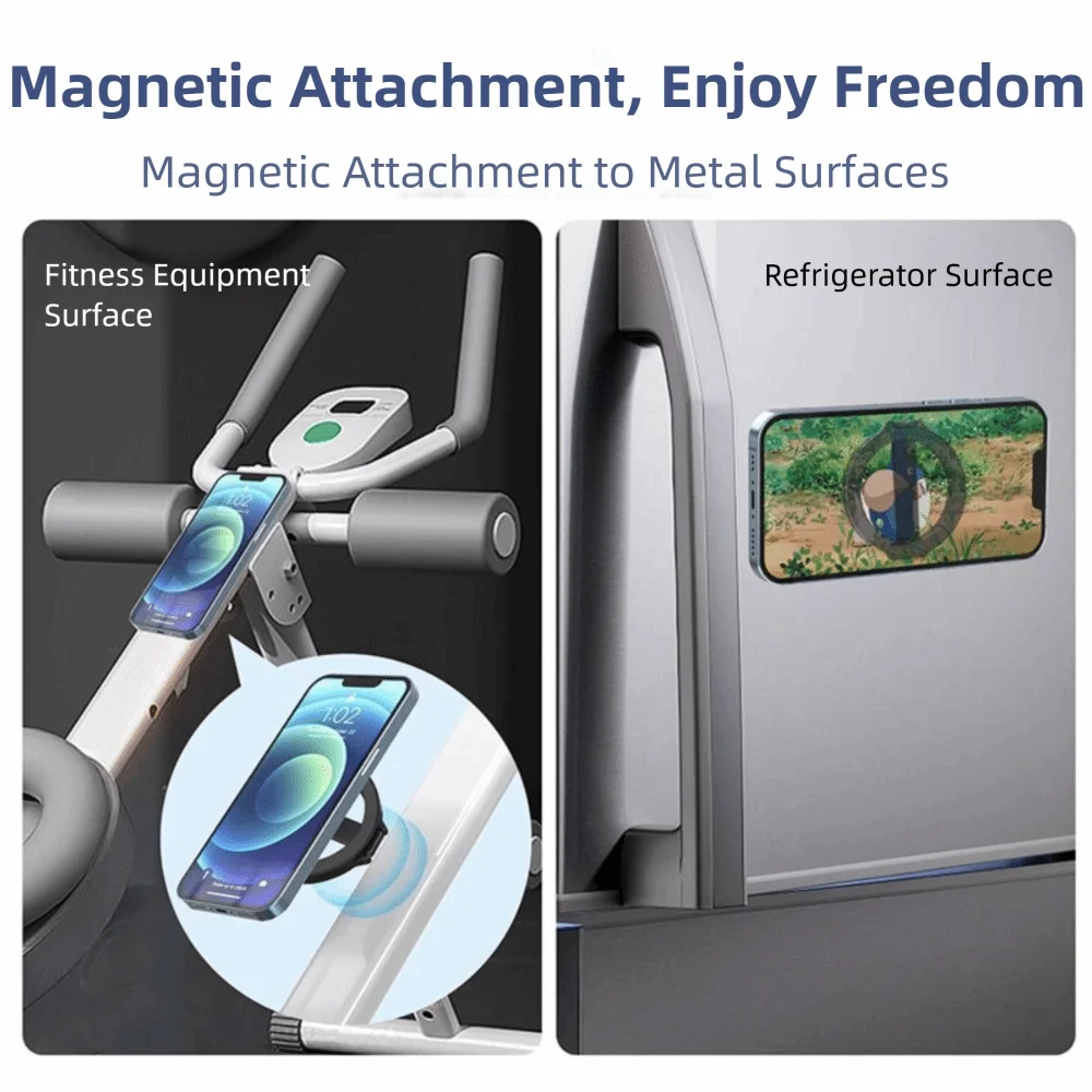 

Двусторонняя магнитная ручка для телефона с быстрым креплением, портативный складной держатель для телефона, универсальное металлическое крепление для смартфона, офис