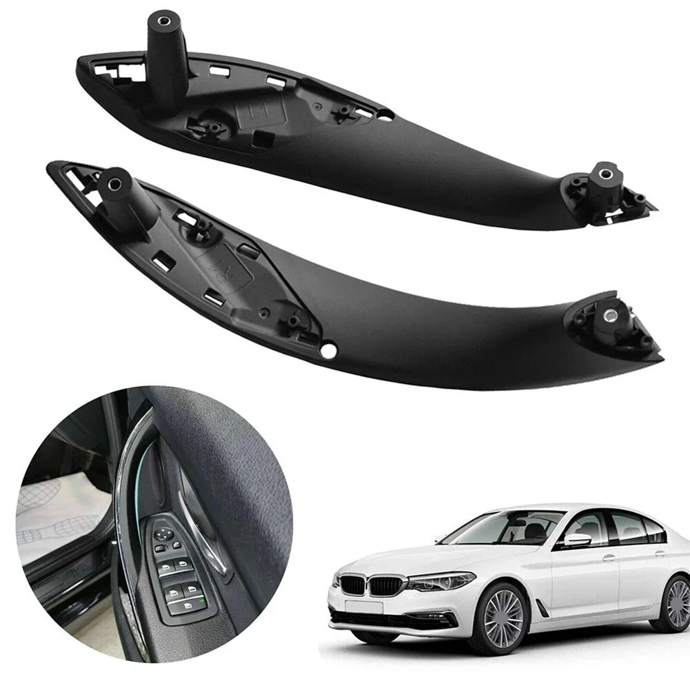 

Front Left Right Black Door Pull Handle Plastic Easy Installation Direct Replacement Replace Damaged Interior Trim Replacement
