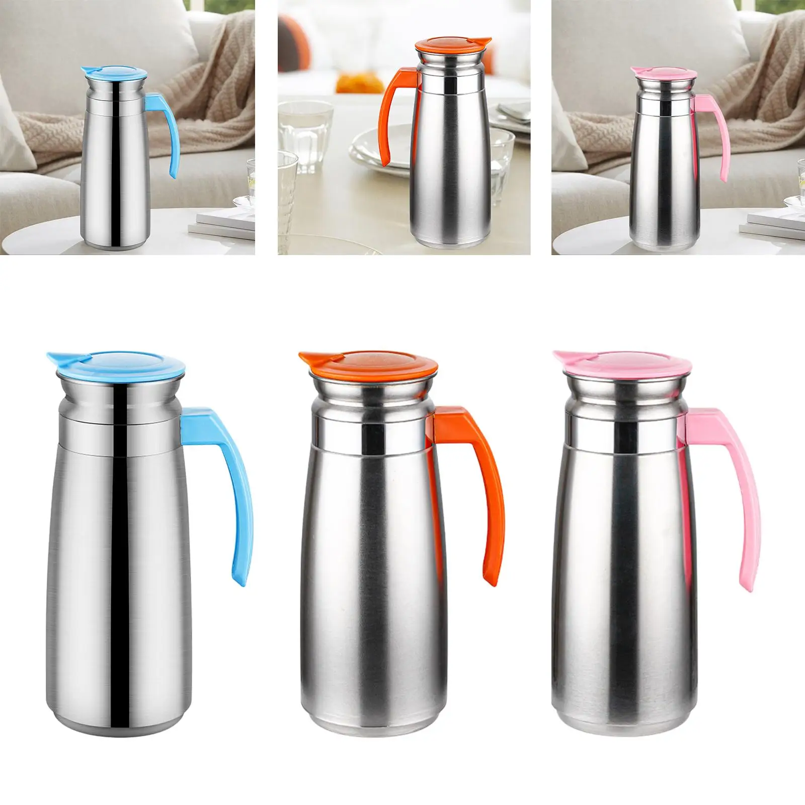 

Cold Water Kettle with Handle Reusable Water Bottle for Picnic Beverage Milk