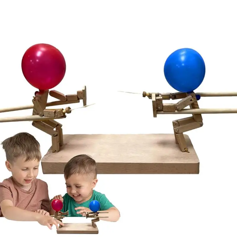 

Wood Balloon Game Challenging Board Game Wooden Bots Battle For Childrens Toys Games Birthday Gifts For Kids Toys And Games