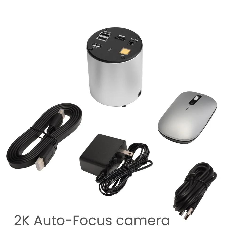 

2025 Hot Sale Autofocus 4&2K 1080P 60FPS USB UHD Video Microscope Camera with IMX678 1/1.8"CMOS Sensor for Image Capture Measure