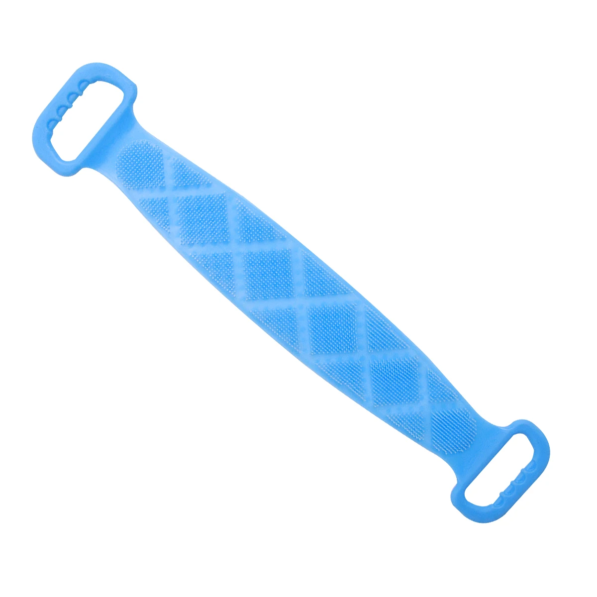 

Silicone Back Rub Scrub Towel Bath Towel Portable Back Scrubber Strip Shower Exfoliating Durable Comfortable Grip (Sky Blue)