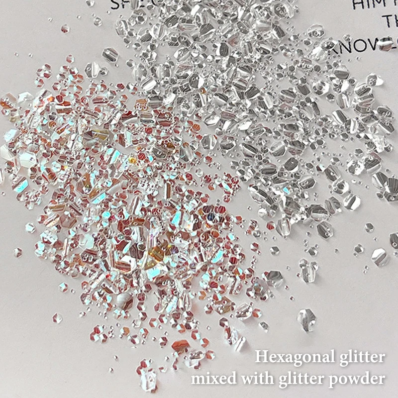 1 doos Mini Sprankelende Nagel Glitter Sprankelende Nageldecoratie Nagelsalon Ontwerp Accessoires DIY Nail Art Design