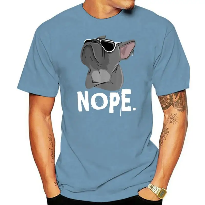 Nope Lazy Frenchie T-shirt For French Bulldog Dog Lover